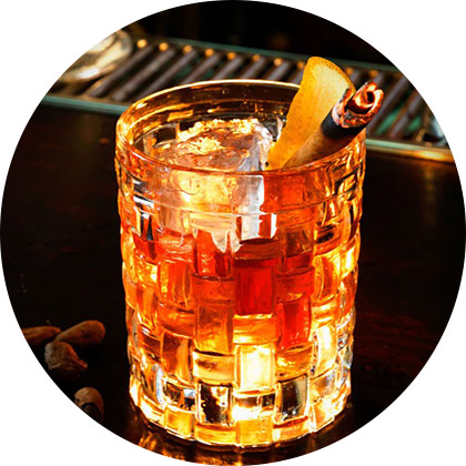 Cocktail HSE Smoked Old fashioned