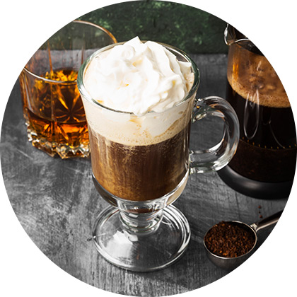 Cocktail Irish Coffee à base de Whisky