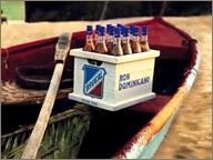 photo de bateau transportant du rhum brugal