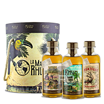 La Maison du Rhum - Coffret 3 flacons - Rep Dom, Guadeloupe, Trinidad - 3 x 20cl - 42°